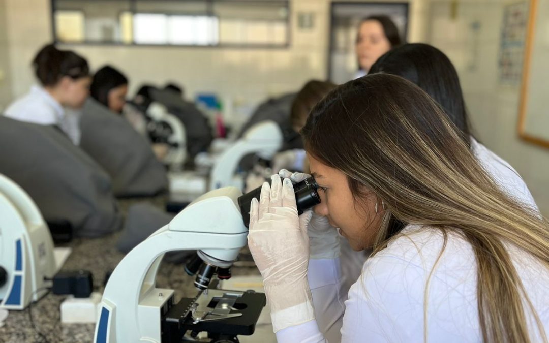 Explorando o mundo da odontologia: aula prática com a Profª Lilian Regina