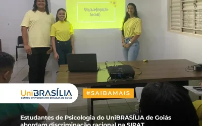 Estudantes de Psicologia do UniBRAS de Montes Belos abordam discriminação racional na SIPAT do Hospital Estadual Dr. Geraldo Landó