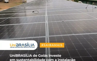 UniBRAS de Montes Belos investe em sustentabilidade com a instalação de painéis solares na Fazenda Escola