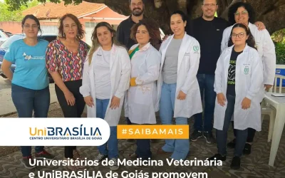 Universitários de Medicina Veterinária e UniBRAS de Montes Belos promovem campanha de vacinação em Aurilândia
